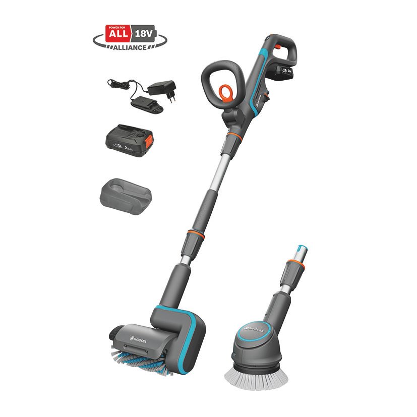 SET MULTI Limpiador Aquabrush Universal Gardena 56 M aspirador 18. V