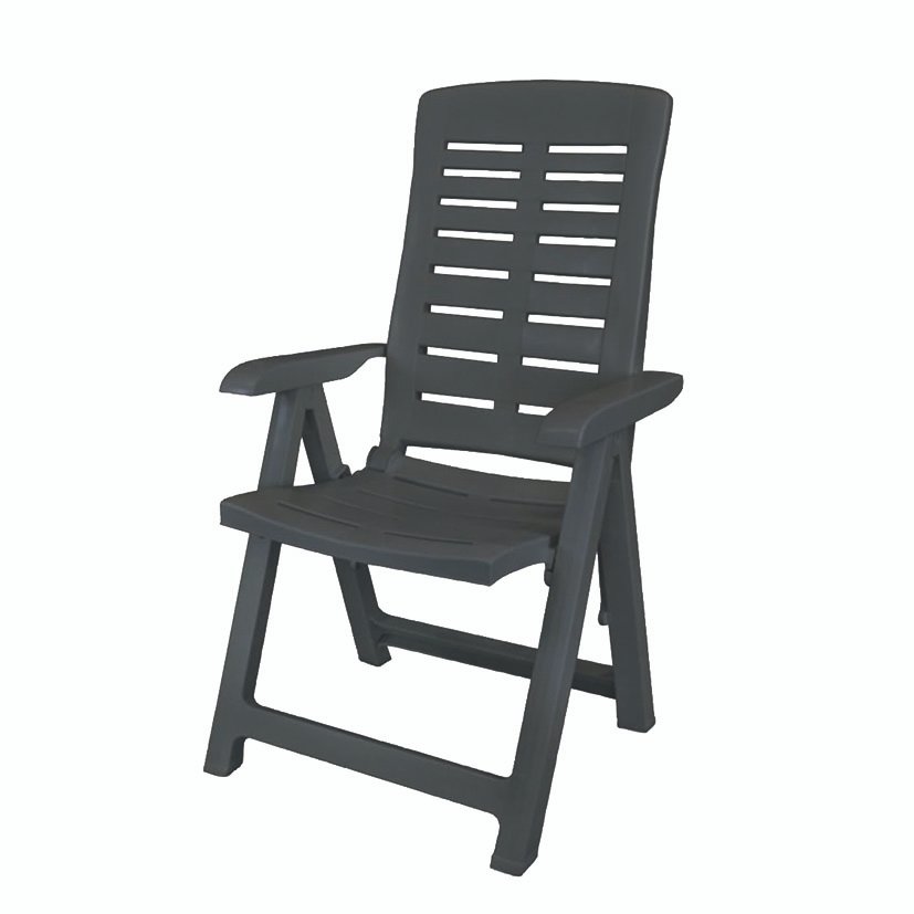 Sillón Multiposición Resina Antracita mueble