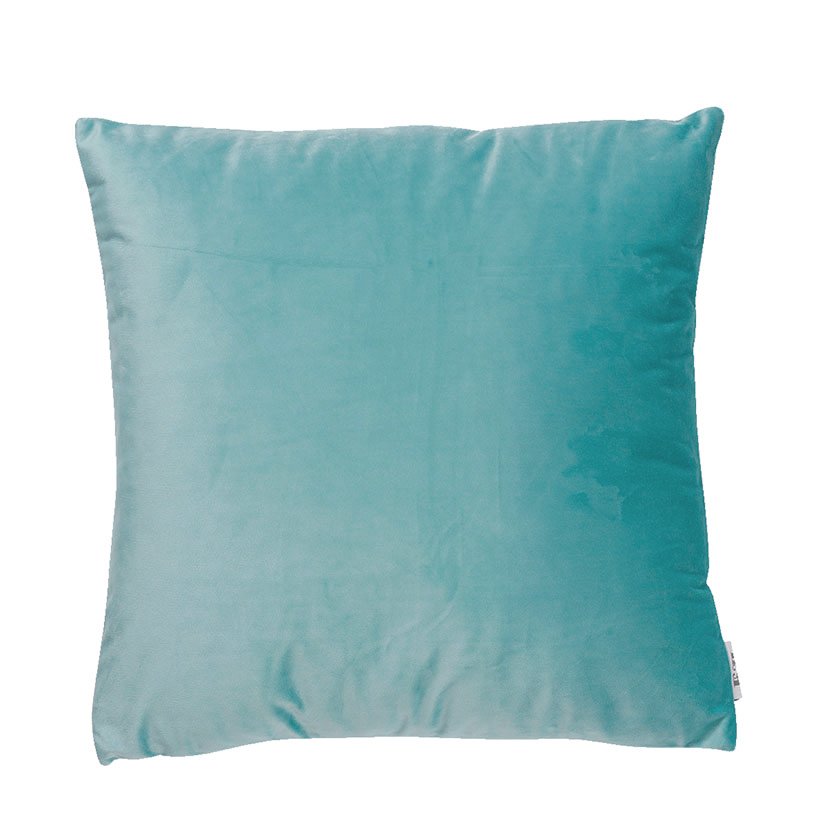COJIN LLENO FIBRA 45X45 CM Turquesa