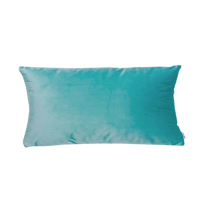 COJIN LLENO FIBRA 30X50 CM Turquesa