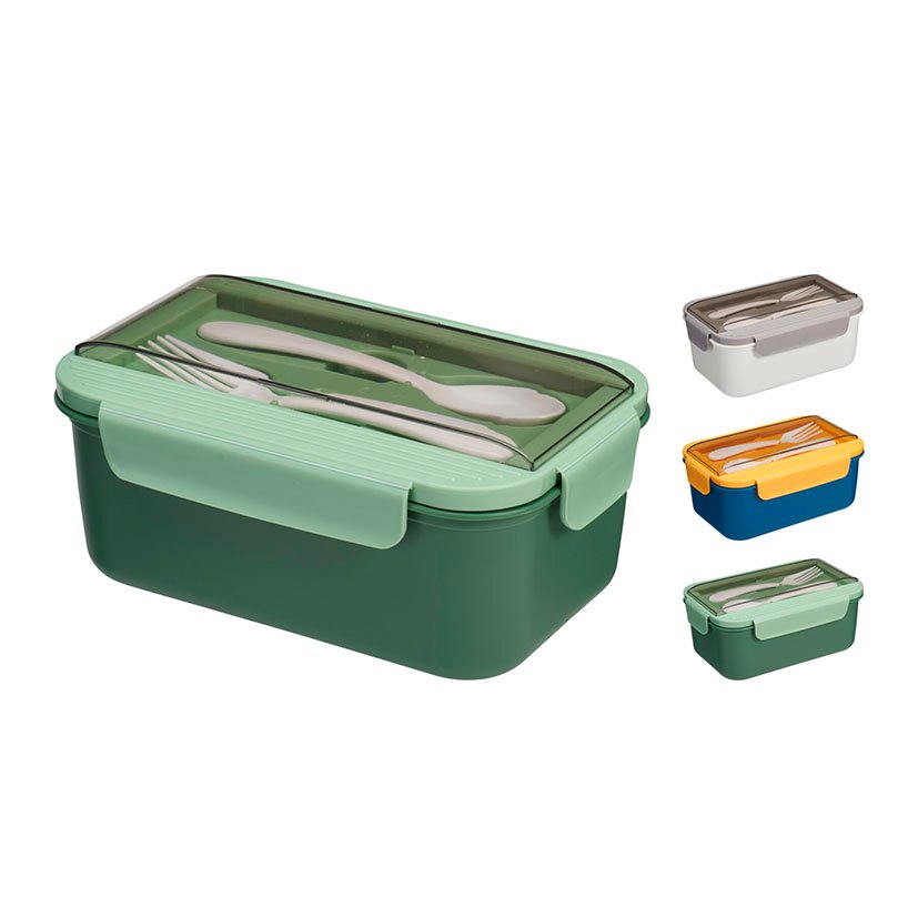 FIAMBRERA HERMETICA C/CUCHARA Y TENEDOR