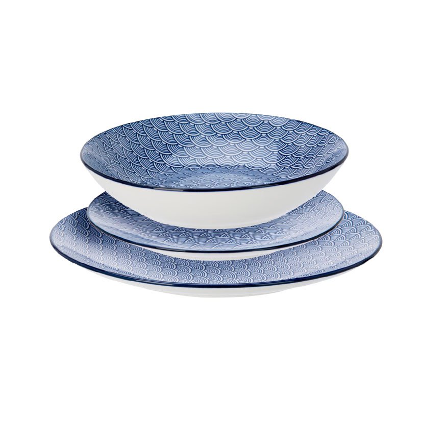 VAJILLA 18 PIEZAS PORCELANA