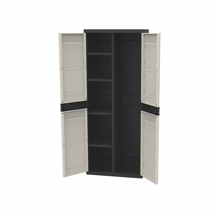 ARMARIO RESINA 70 CM. ESCOBERO NEGRO