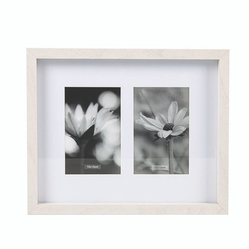 Cuadro Portafotos 2 FOTOS 10X15 Cm enmarcado