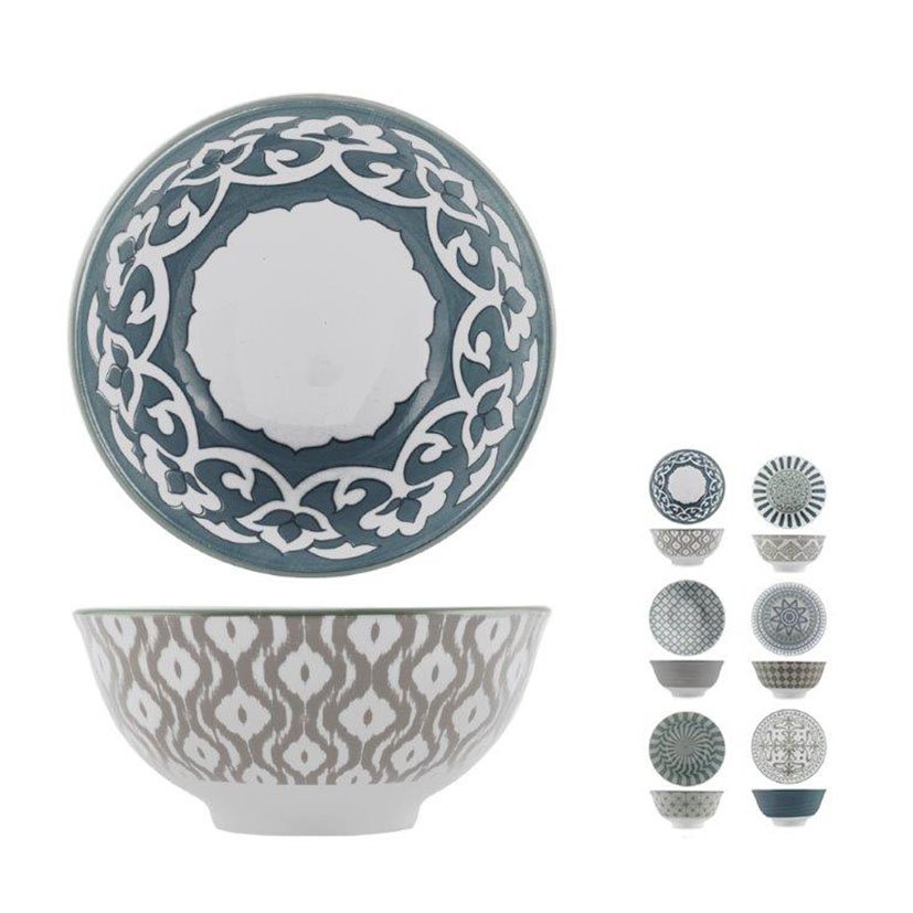 BOL POKE PORCELANA SURTIDO NORA 18 CM.