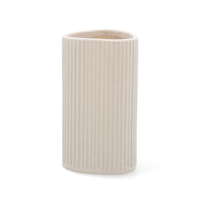 Jarron Ceramico 10X 10X18,5 CM Blanco 10X10X18,5 CM
