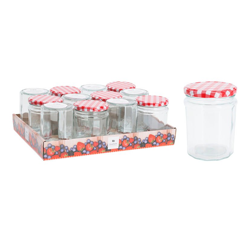 TARRO Cristal CON TAPA METAL 450 ML Koopman 87X115 Mm