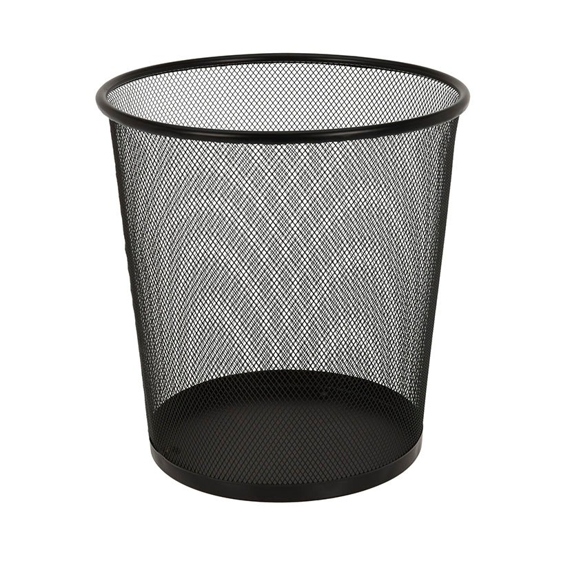 Papelera METAL Rejilla NEGRA 26 5/28 CM Koopman 28 CM Negro