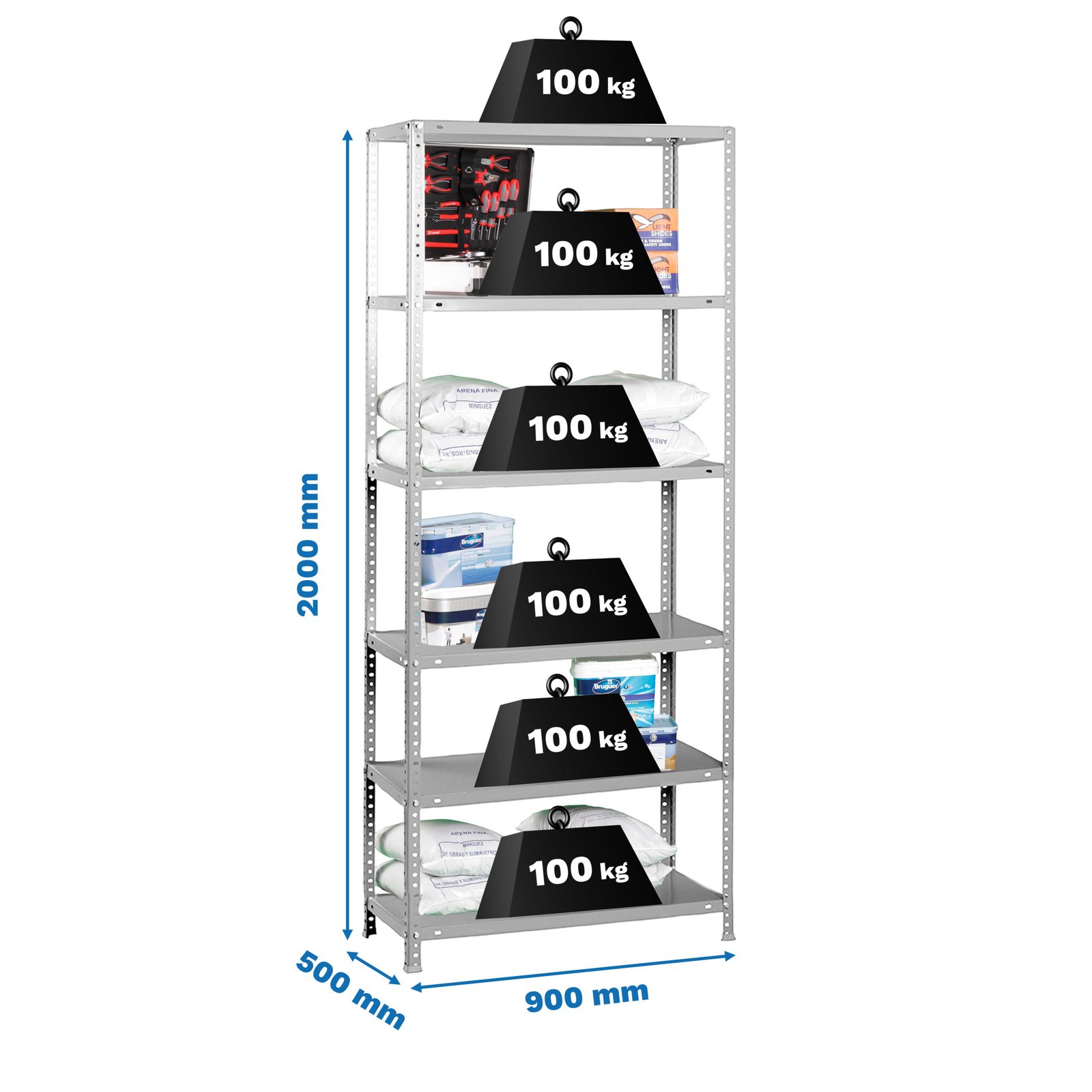 Comfort 6/500 GRIS Simonrack 2000X900 500 Mm - Imagen 6