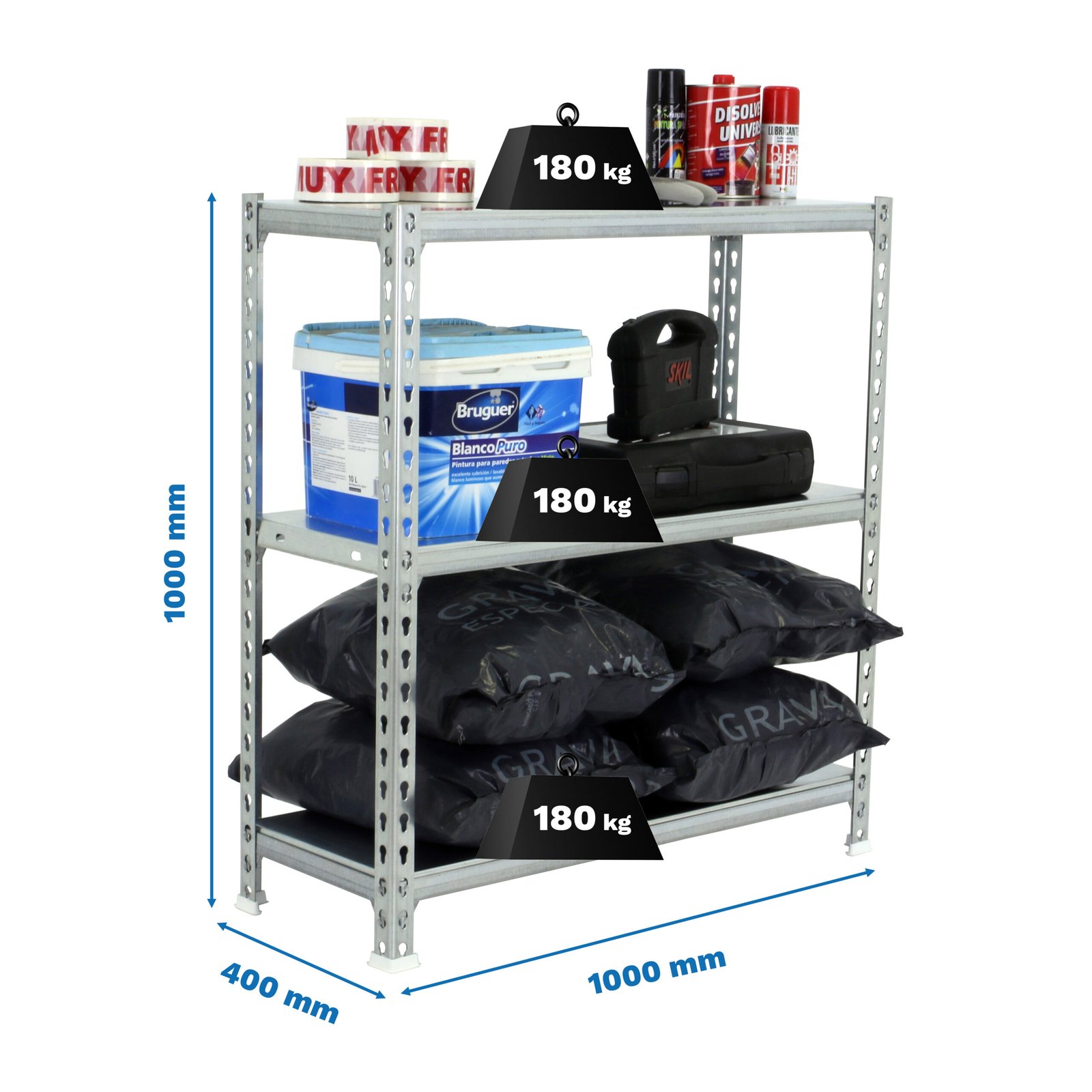 Simonclick PLUS 3/400 1000 Galva/galva Simonrack 1000X1000 180 Kg - Imagen 4