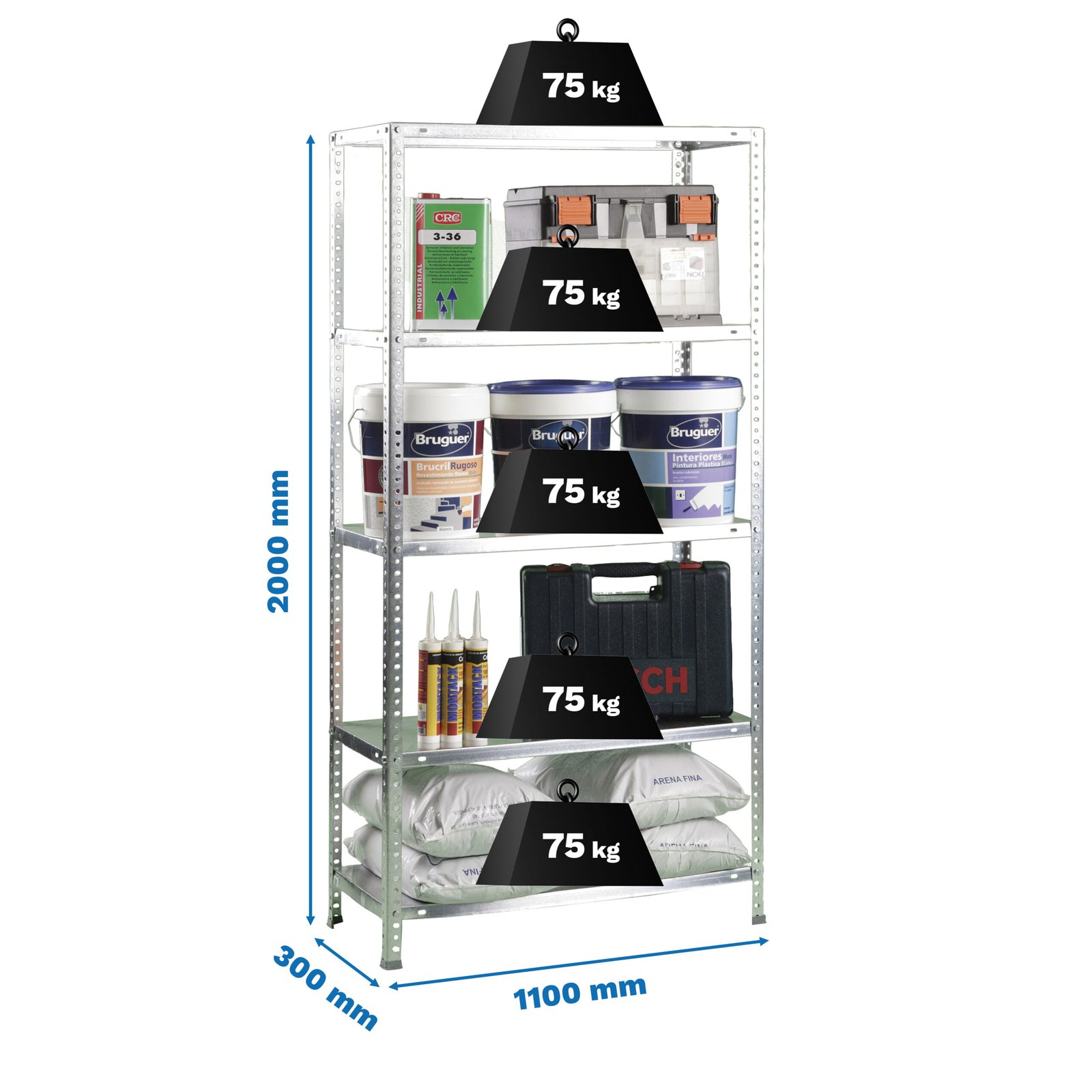 Advantage Superplus 5/300 GALVA Simonrack 2000X1100 300 Mm Galvanizado - Imagen 7