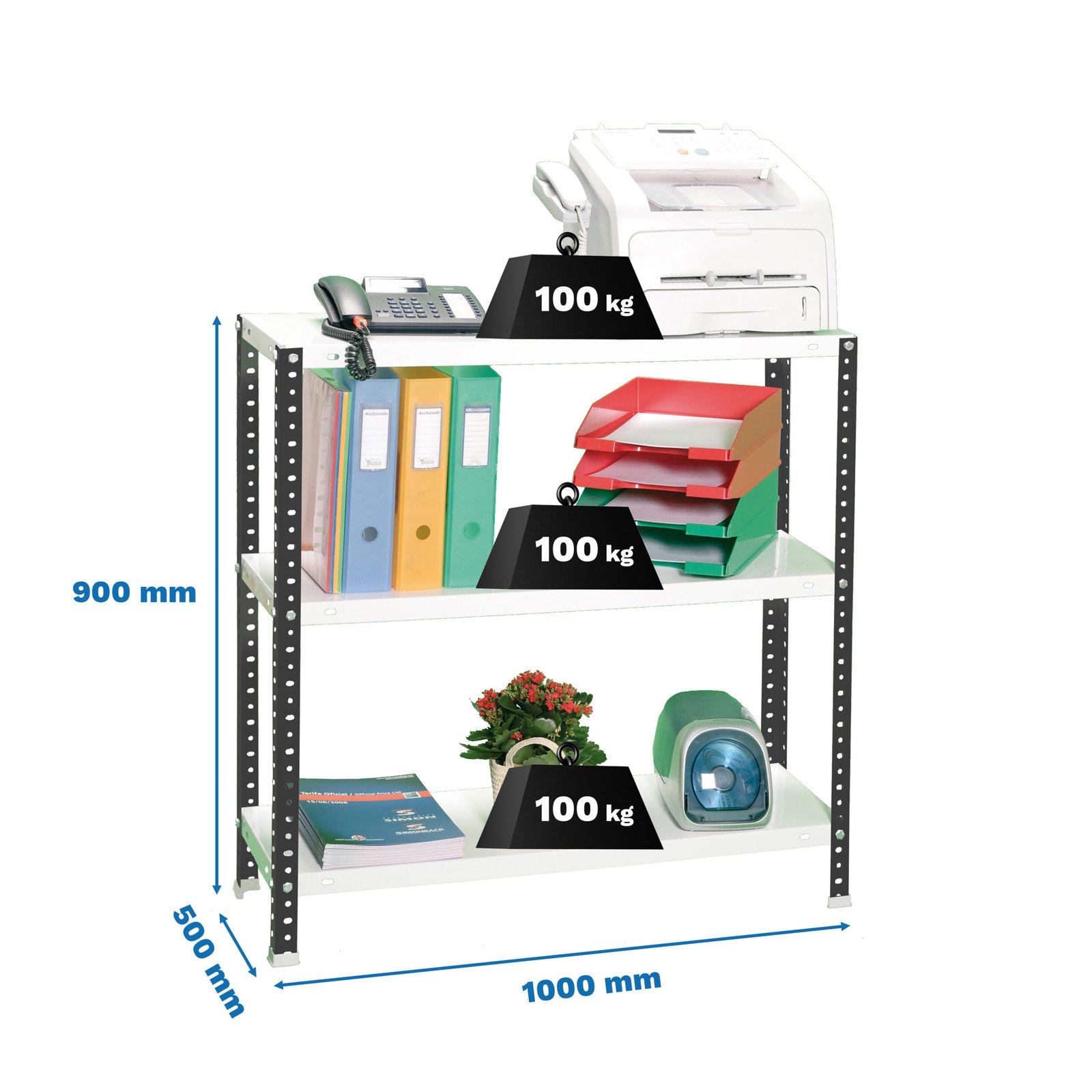 Comfort PLUS 3/500 900 Antracita/blanco Simonrack 900X1000 500 Mm - Imagen 7