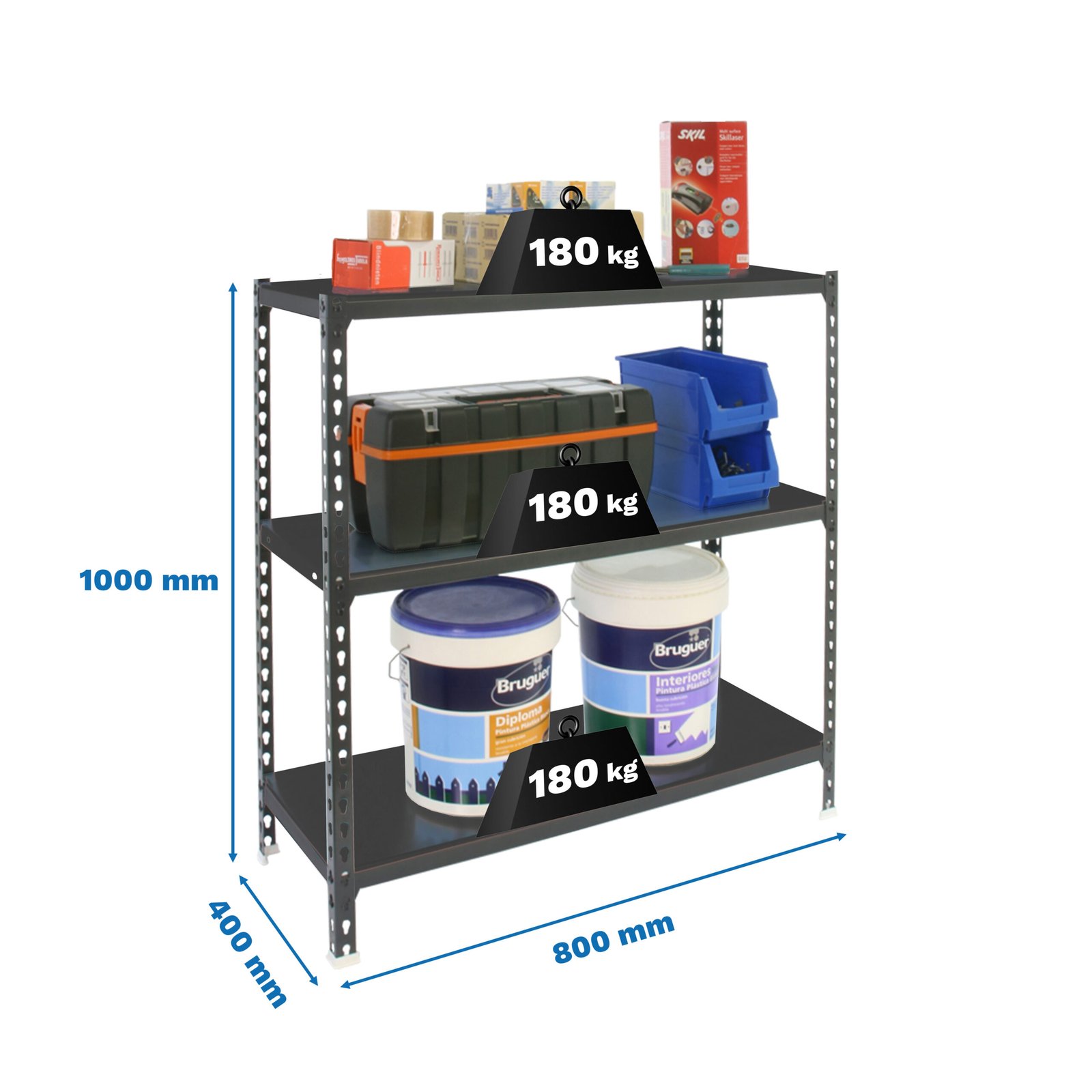 Simonclick MINI 3/400 1000 Antracita/antracita Simonrack 1000X800 400 Mm - Imagen 5