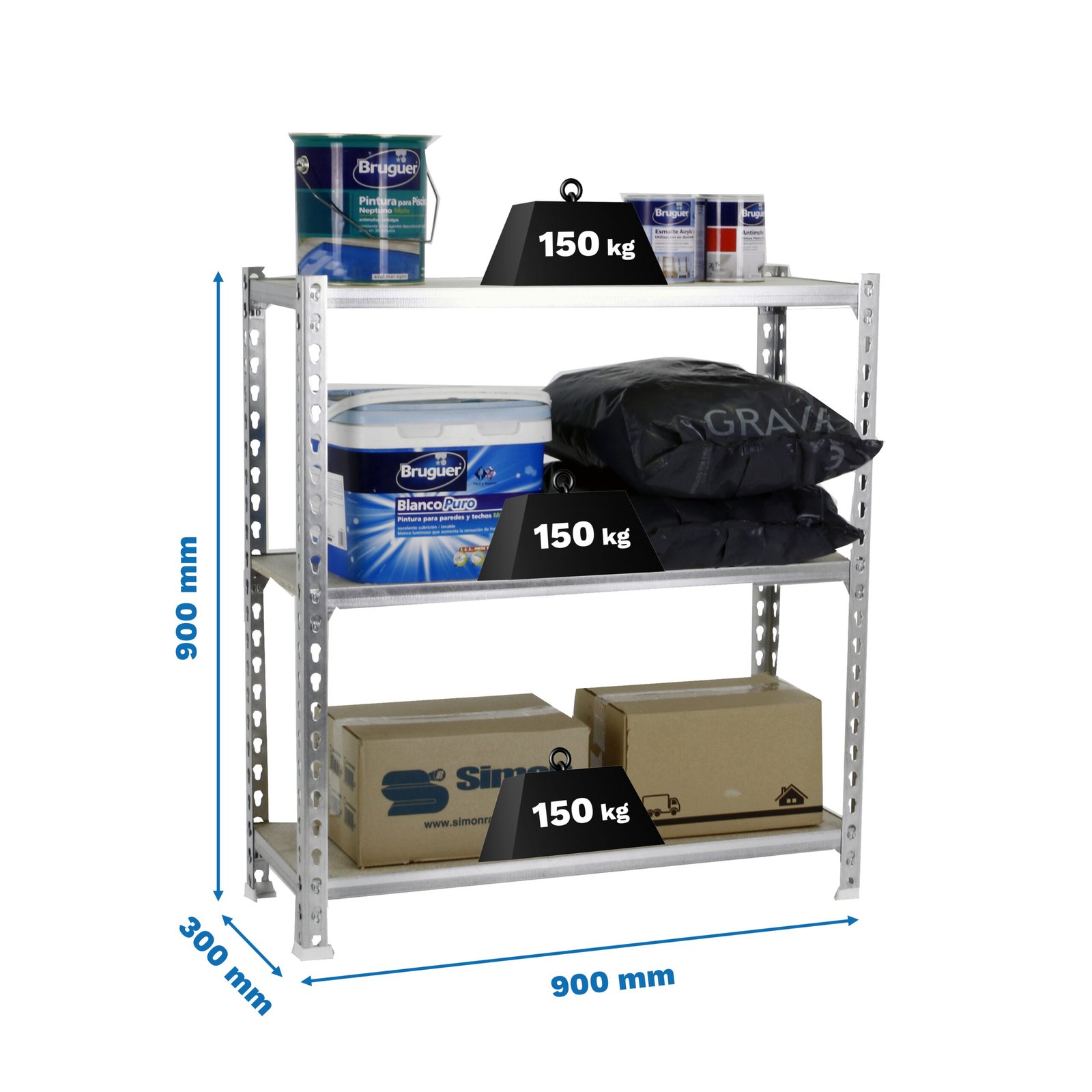 Maderclick 3/300 900 Galva/madera Simonrack 900X900 300 Mm - Imagen 4