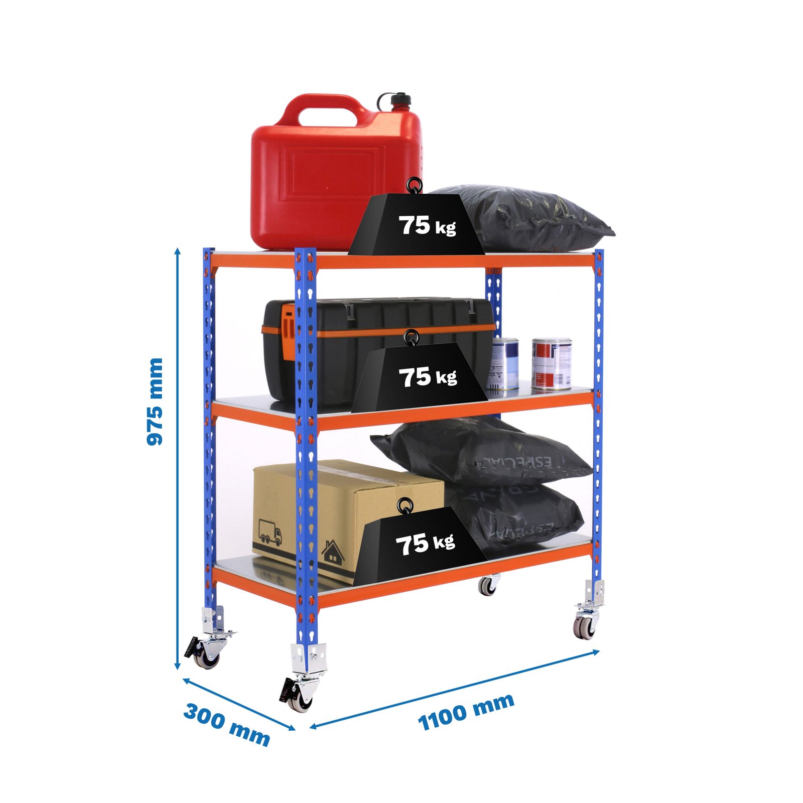 Simonclick Mobile Superplus 3/300 900 A/nar/ga Simonrack 900X1100 Azul - Imagen 4