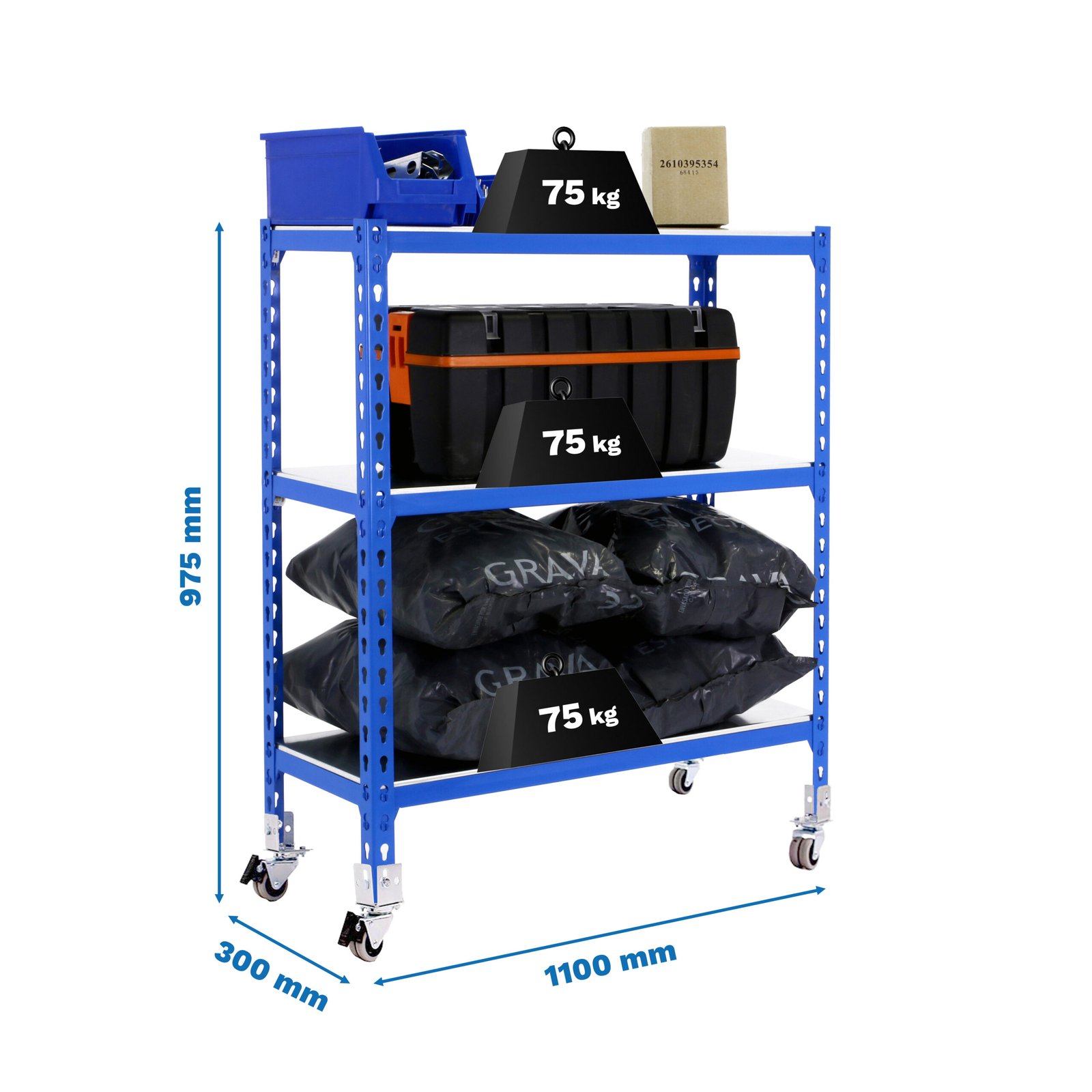 Simonclick Mobile Superplus 3/300 900 Azul/gal Simonrack 975X1100 300 Mm - Imagen 4