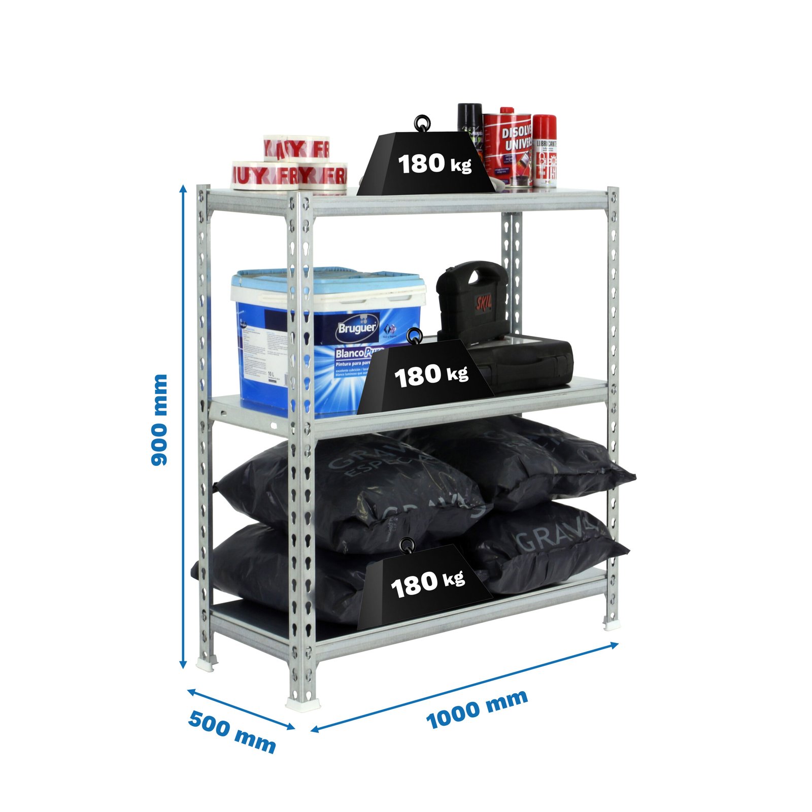 Simonclick PLUS 3/500 900 Galva/galva Simonrack 900X1000 500 Mm - Imagen 4