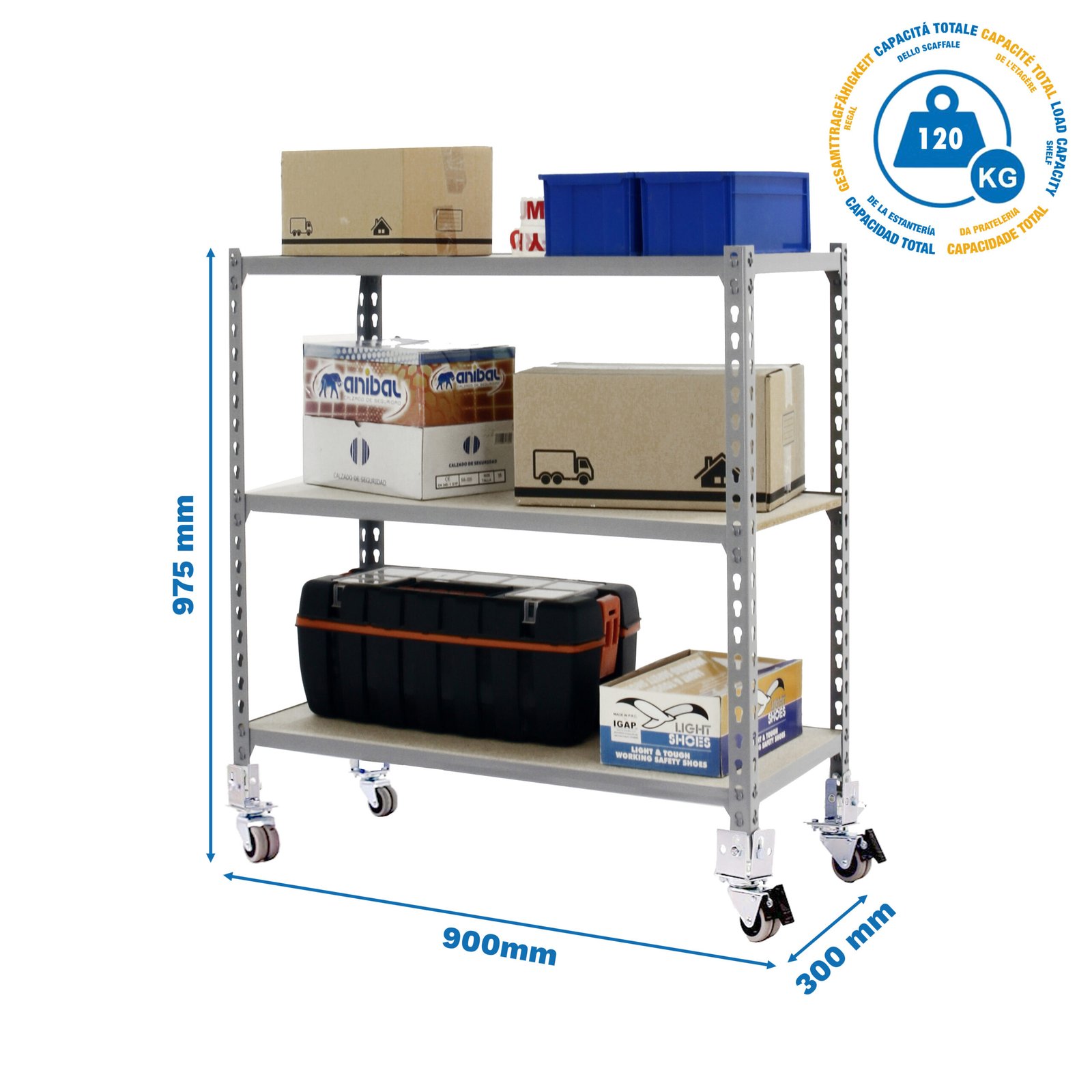 Maderclick Mobile 3/300 900 Gris/madera Simonrack 30 Cm 952X910 - Imagen 4