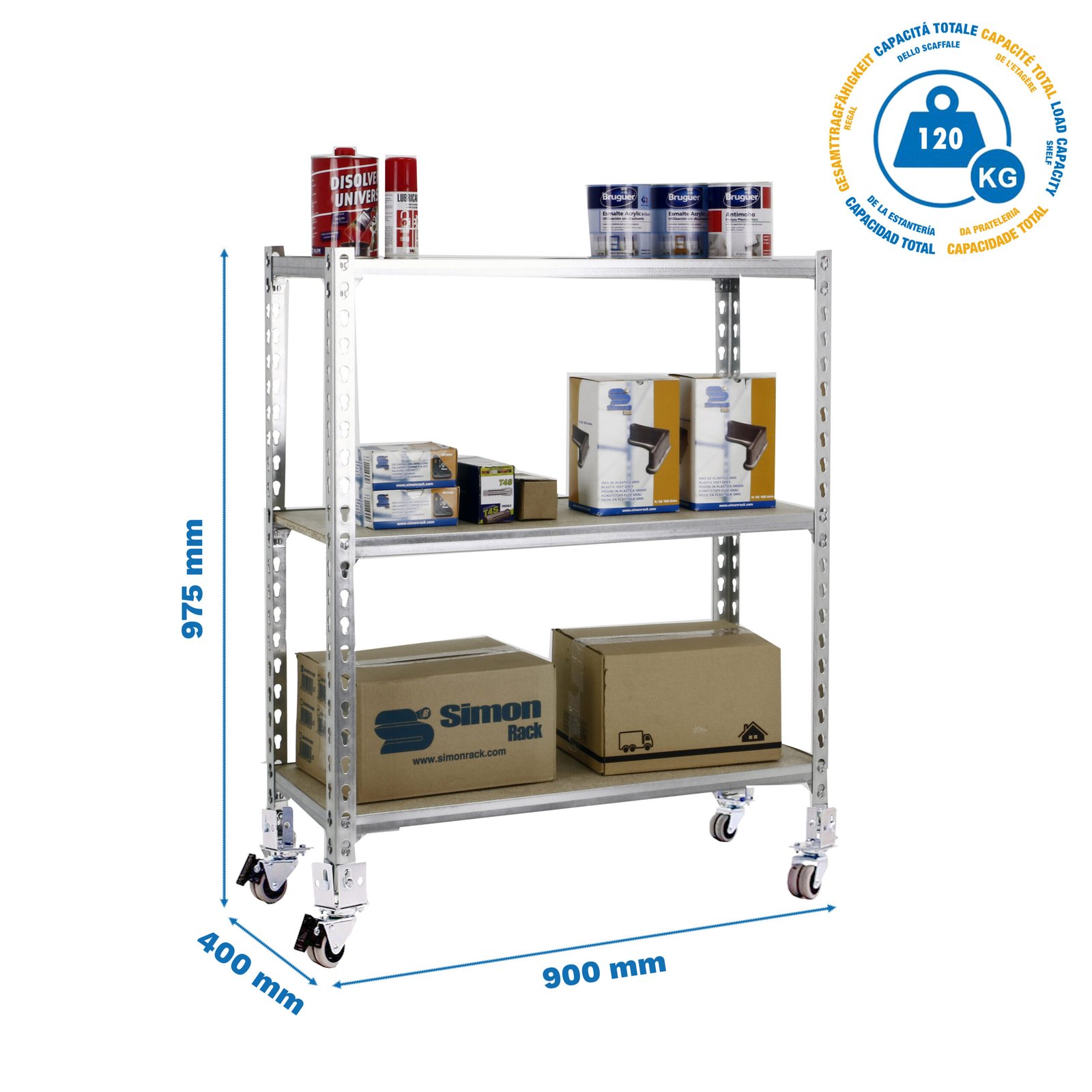 Maderclick Mobile 3/400 900 Galva/madera Simonrack 40 Cm 952X910 - Imagen 4