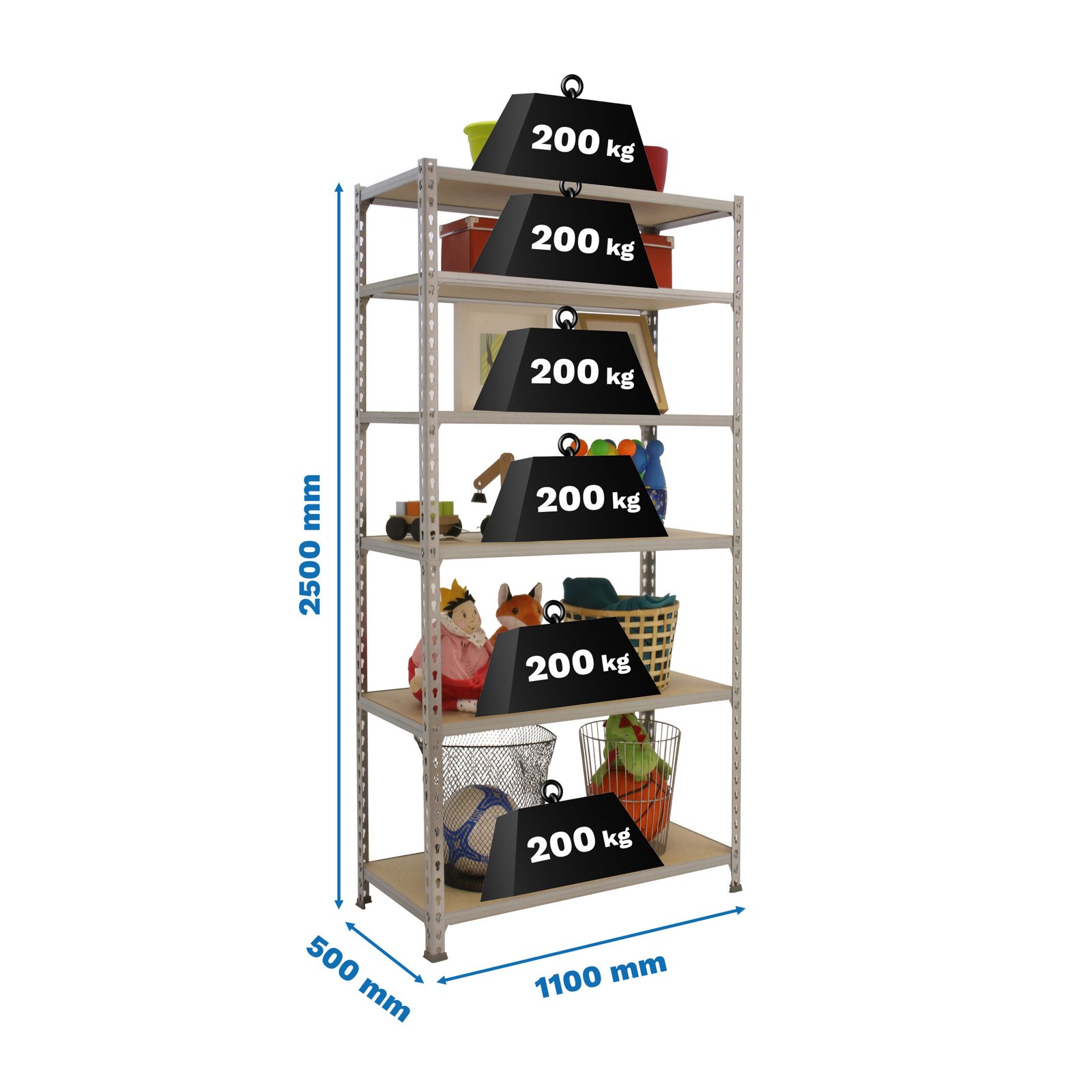 Maderclick Superplus 6/500 Galva/madera Simonrack 2500X1100 500 Mm - Imagen 4