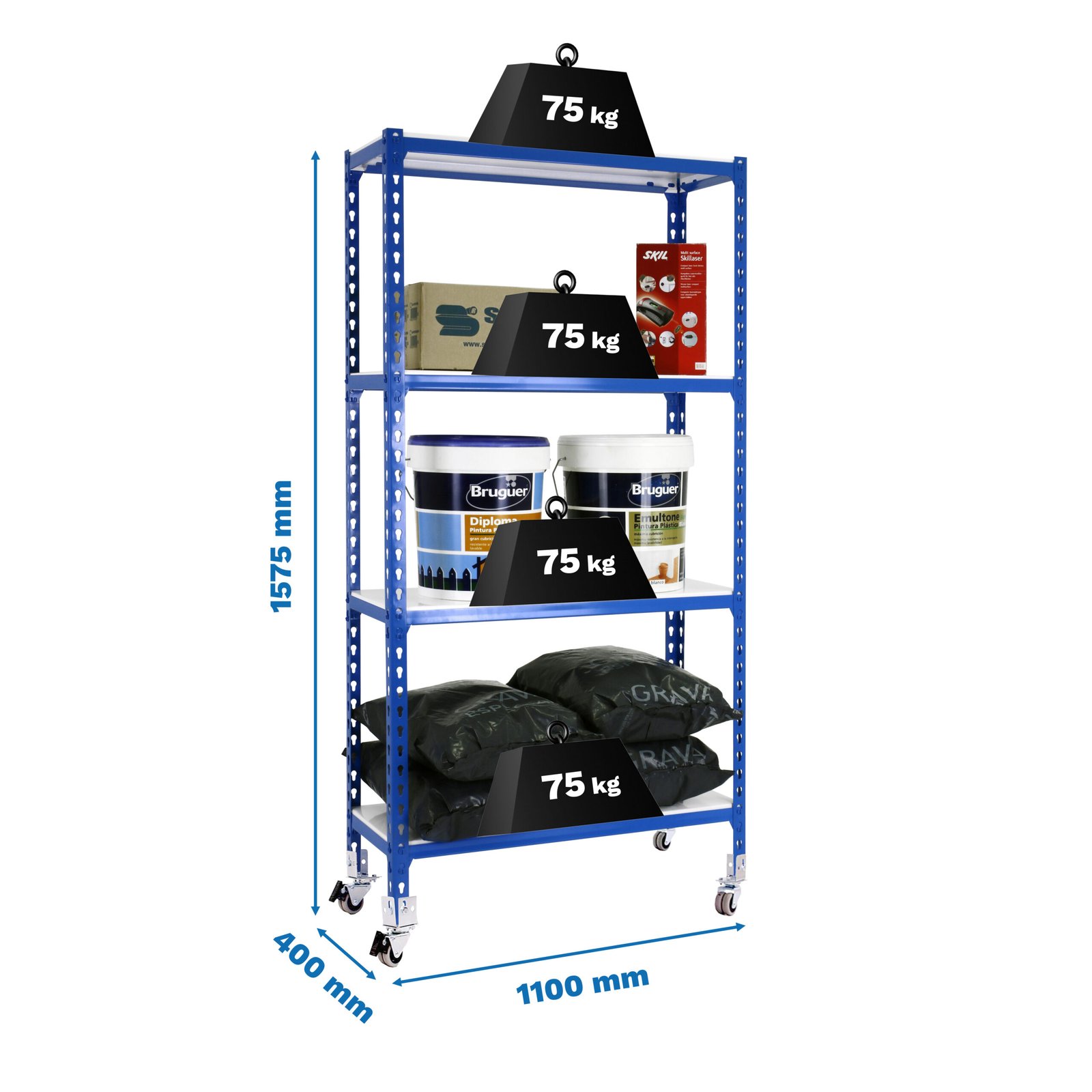 Simonclick Mobile Superplus 4/400 1500 Azu/bla Simonrack 1575X1100 400 Mm Azul - Imagen 6