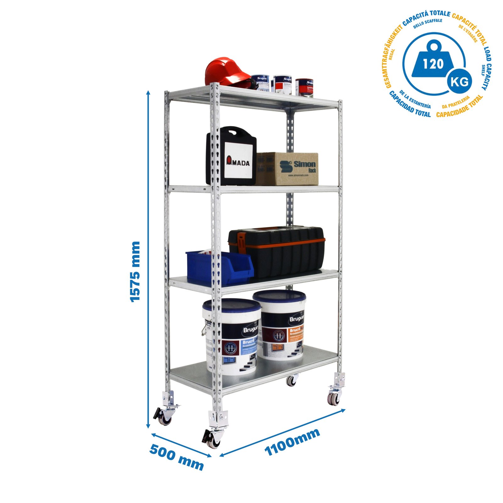 Simonclick Mobile Superplus 4/500 1500 GALVA Simonrack 1500X1100 500 Mm - Imagen 4