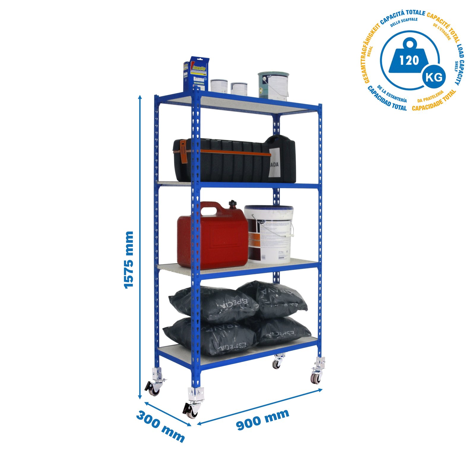 Maderclick Mobile 4/300 1500 Azul/madera Simonrack 30 Cm 1573X962 - Imagen 4