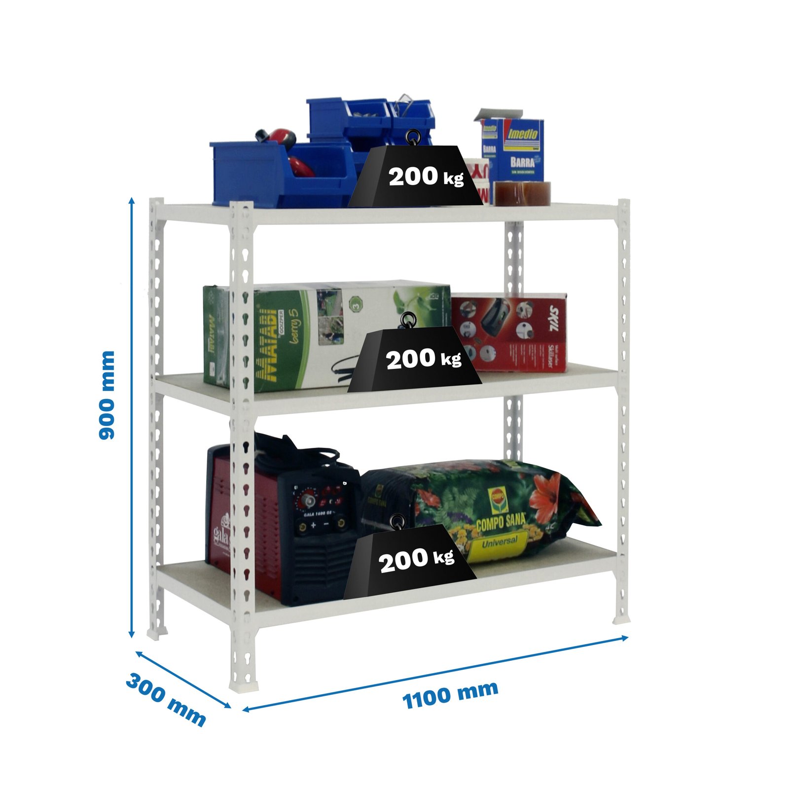 Maderclick Superplus 3/300 900 Blanco/madera Simonrack 900X1100 300 Mm - Imagen 4