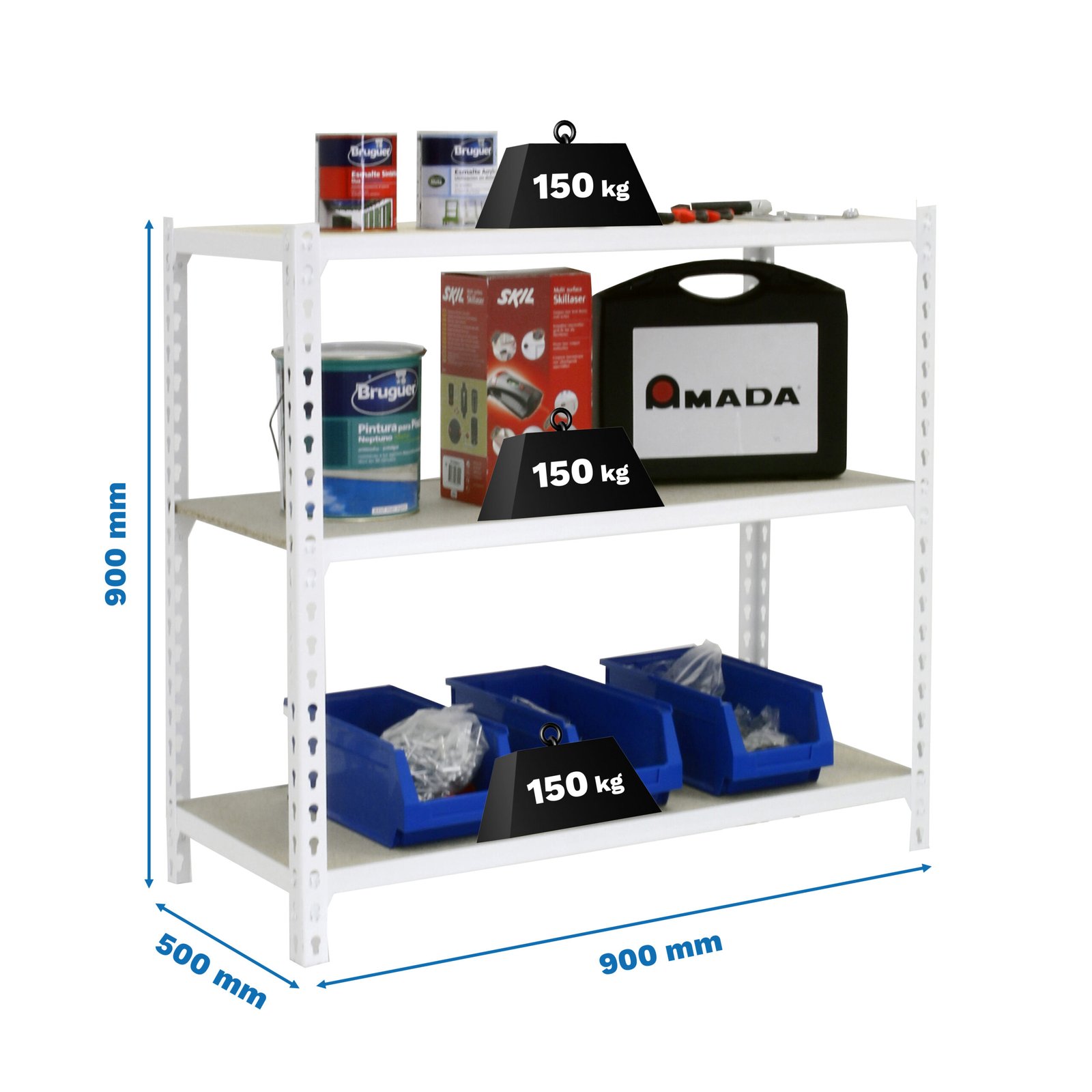 Maderclick 3/500 900 Blanco/madera Simonrack 900X900 500 Mm - Imagen 5