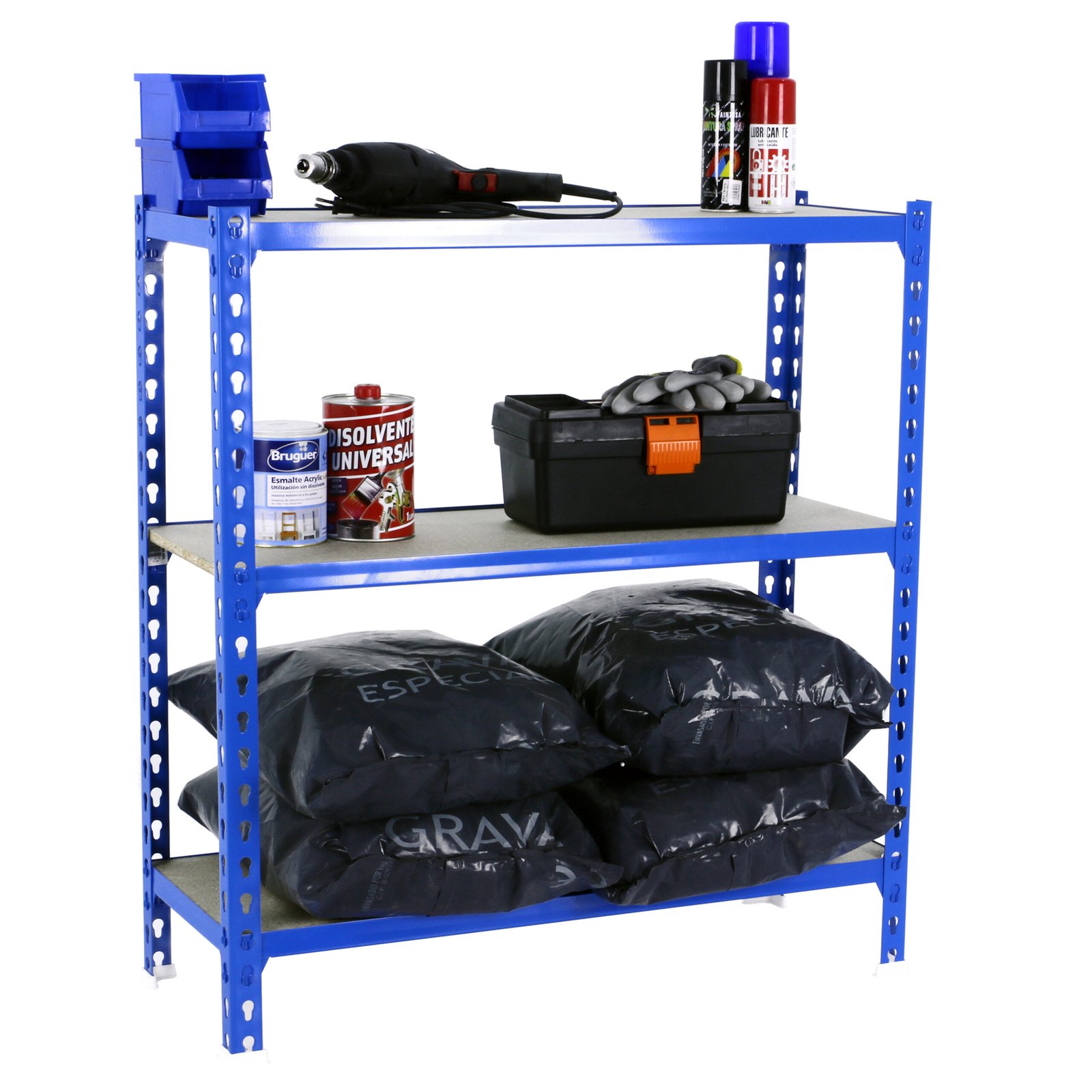 Maderclick 3/500 1000 Azul/madera Simonrack 1000X900 150 Kg - Imagen 2