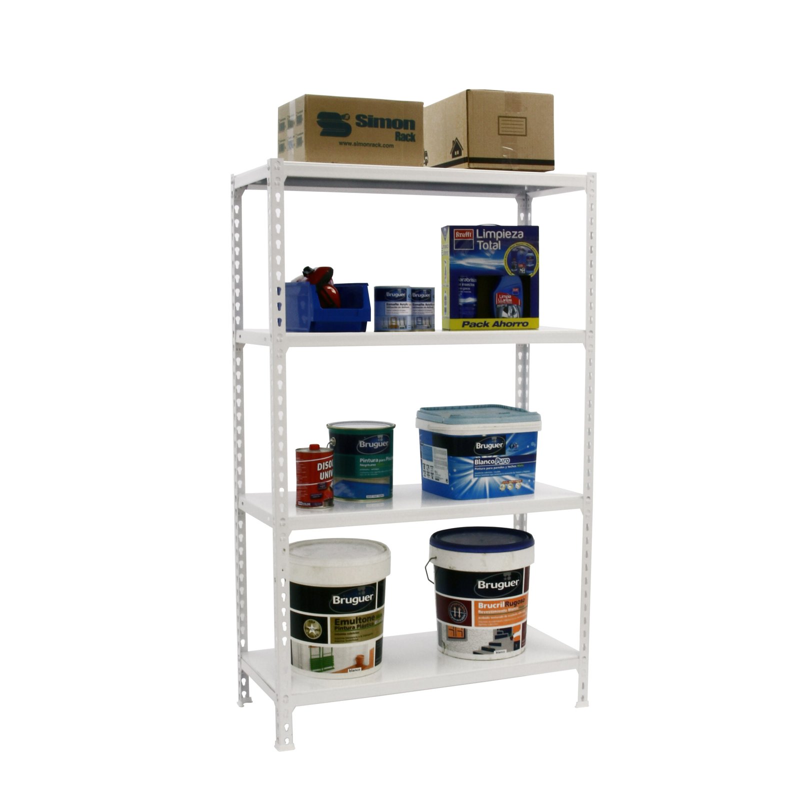 Simonclick PLUS 4/300 1500 Blanco/blanco Simonrack 1500X1000 300 Mm - Imagen 3