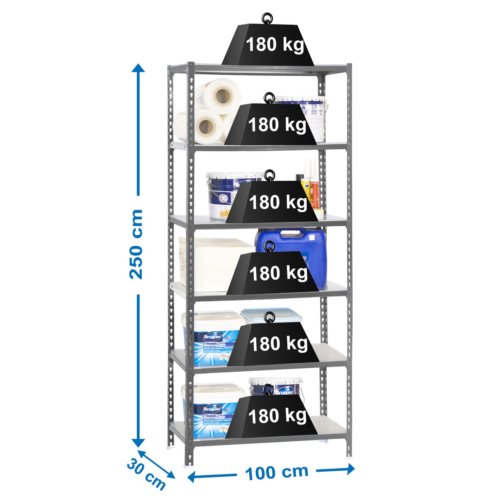 Simonclick PLUS 6/300 Gris/gris Simonrack 2500X1000 300 Mm - Imagen 4
