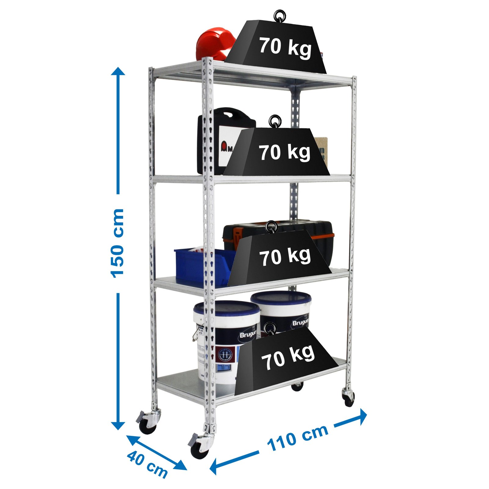 Simonclick Mobile Superplus 4/400 1500 Bco/bco Simonrack 1575X1100 400 Mm Blanco - Imagen 5