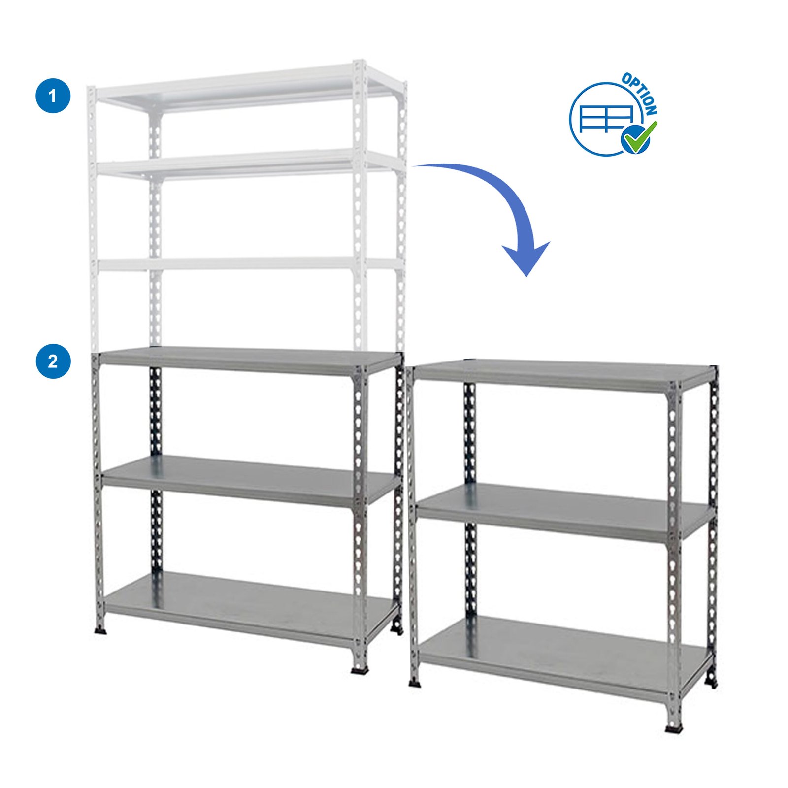 Simonclick Superplus 6/400 Gris/gris Simonrack 2500X1200 400 Mm - Imagen 7