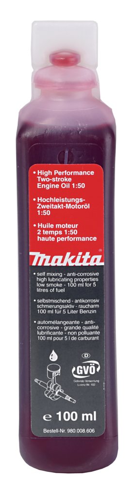 Aceite 2T, 100 Ml Makita 195957-9 gasolina jardín