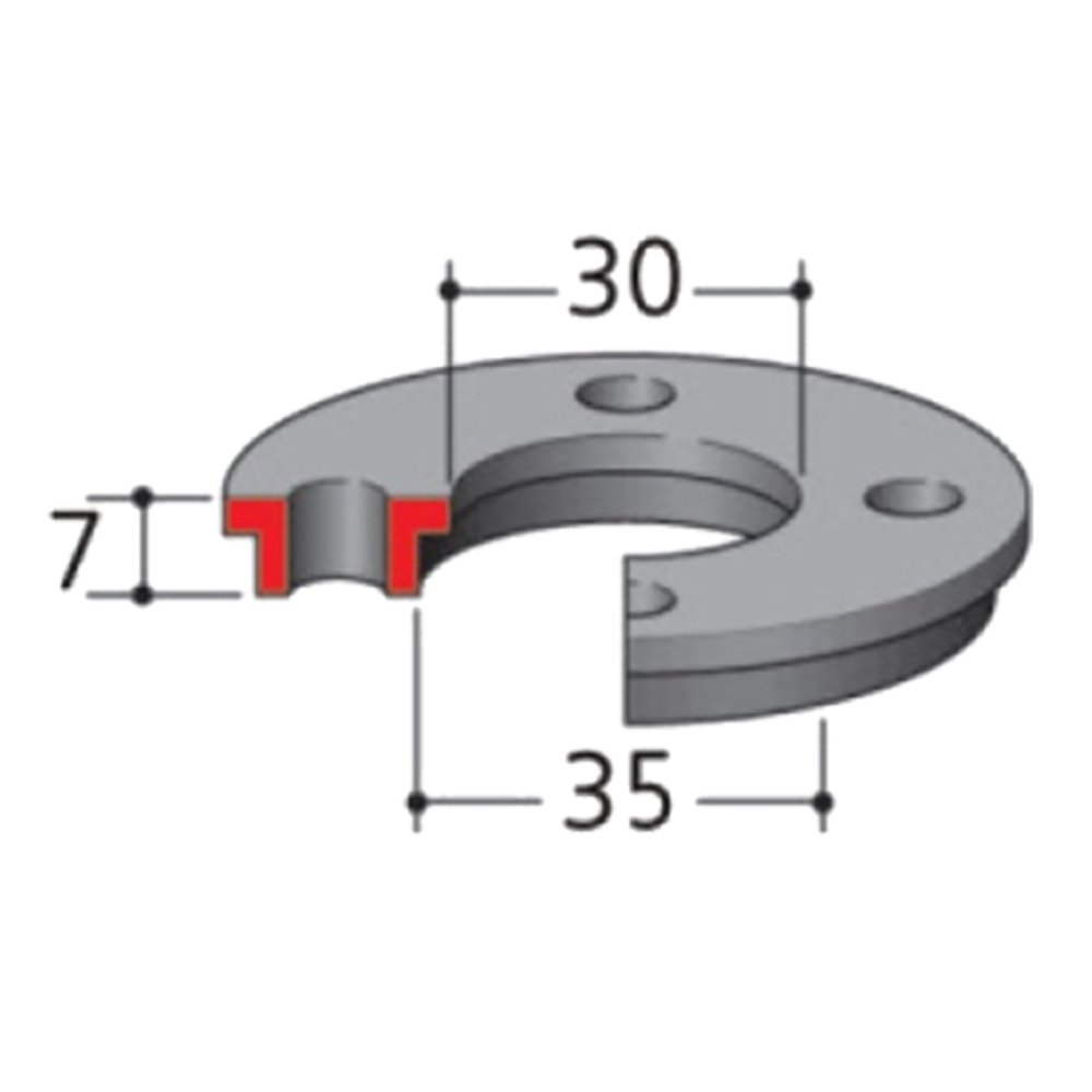 Adaptador de Guía de Plantilla 30 / 35 X 7 Mm Makita 321492-3 35X7 Mm fresadora - Imagen 2