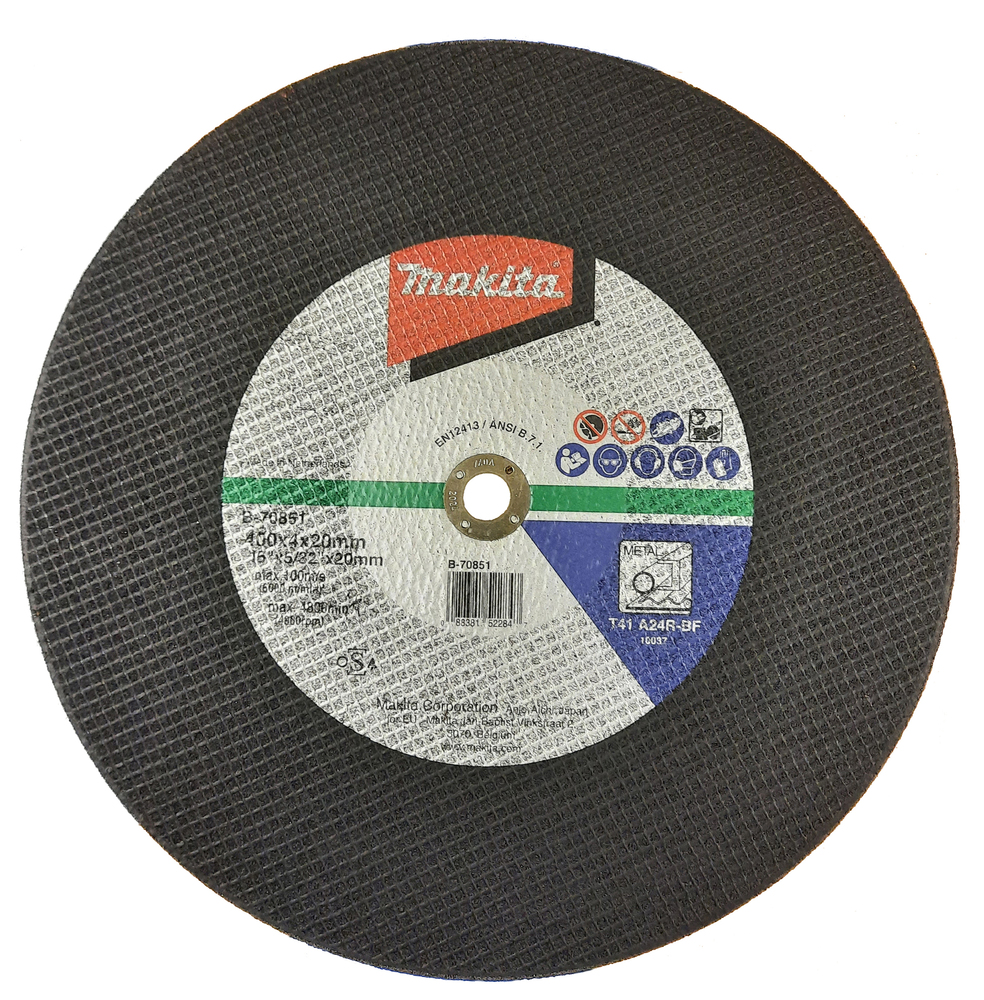 Disco de Corte 400 X 4,5 X 20 Mm Makita 724409-9 400X4 trabajo metal