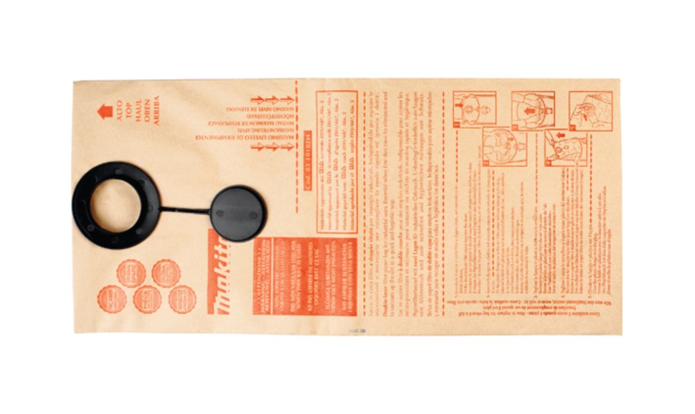 Bolsa de Papel de Filtro, 5 Unidades Makita 83132BEK aspirador extractor