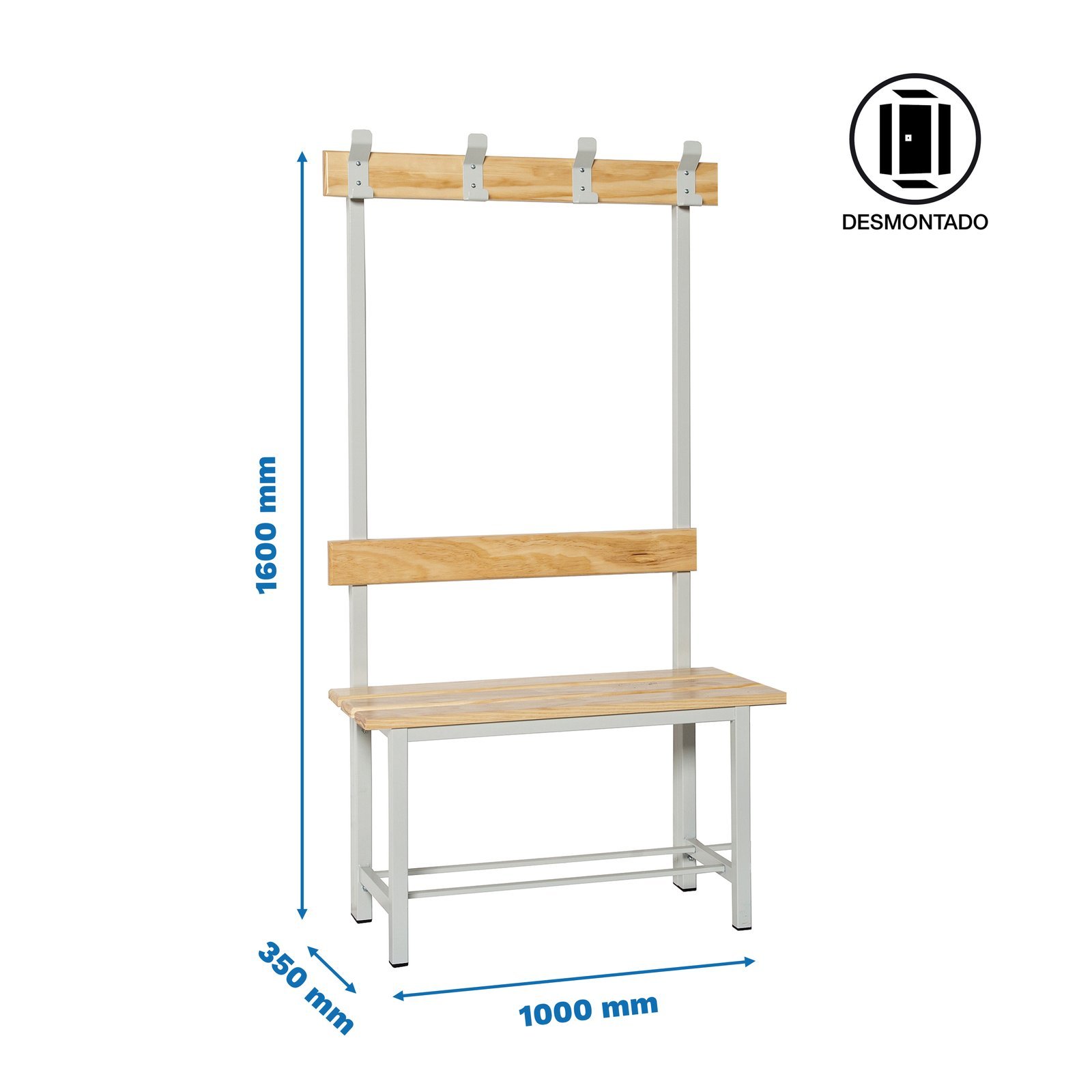 Simonbench Desmontado Simple SIN Repisa 4/1000 Simonrack 320 Mm - Imagen 2
