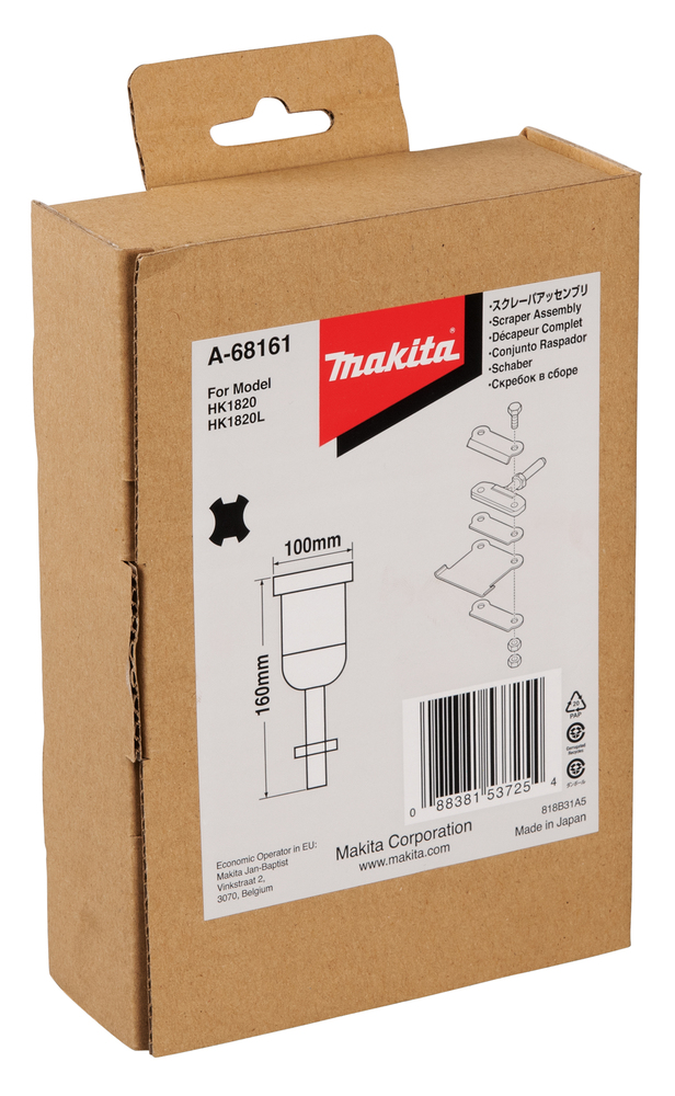 Raspador Raspadora de Suelo para Sds-plus, 100 X 160 Mm Makita A-68161 100X160 Mm perforación fijación - Imagen 4