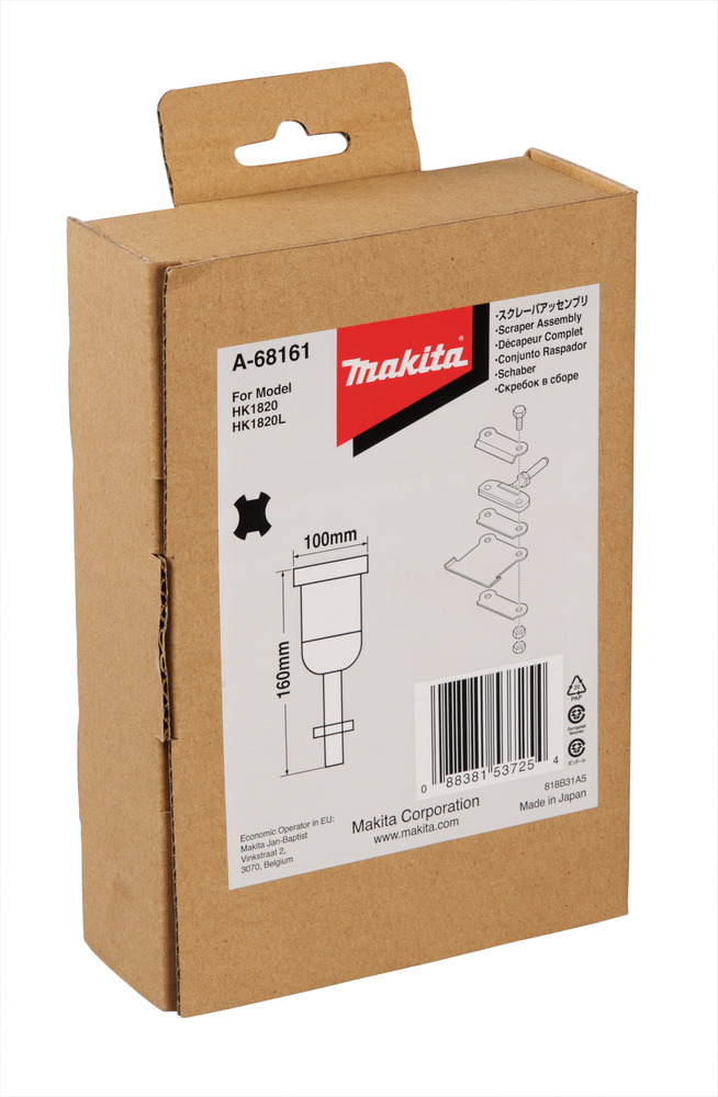 Raspador Raspadora de Suelo para Sds-plus, 100 X 160 Mm Makita A-68161 100X160 Mm perforación fijación - Imagen 3