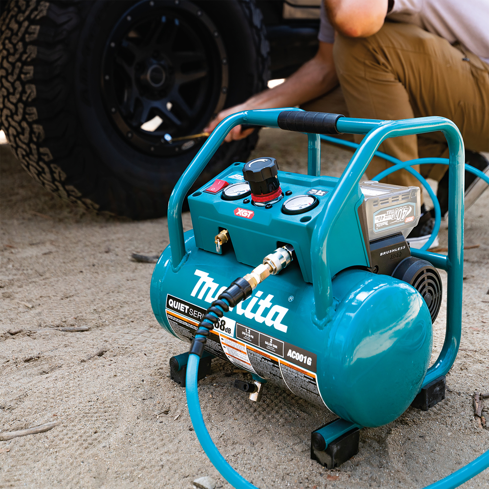 GZ Compresor de Aire Xgt® Makita AC001 2075 M 302X434 herramienta batería 6 L - Solo máquina (sin batería ni cargador) - Imagen 16