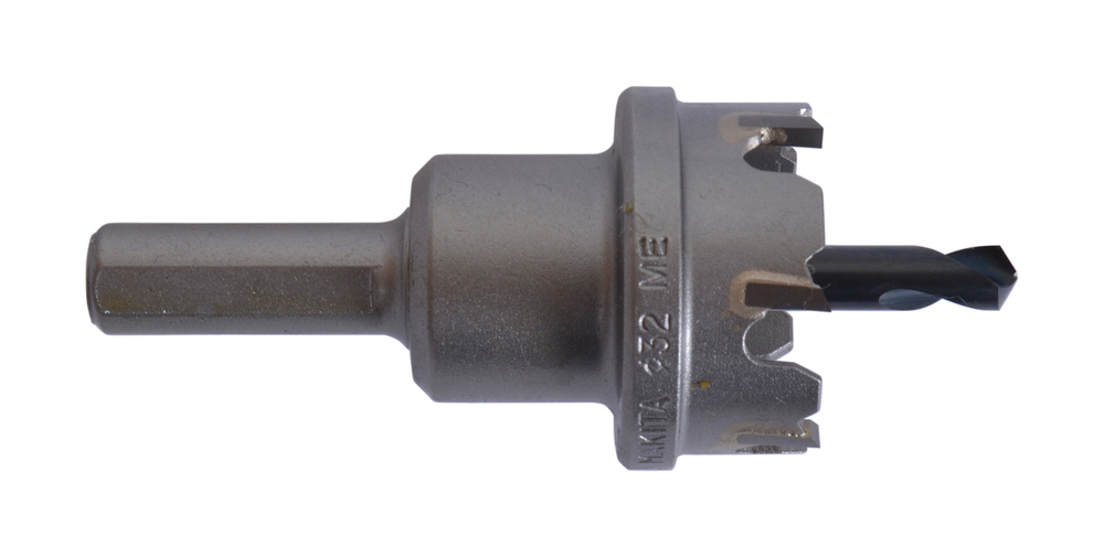 Broca TCT de Corona 10 X 32 Mm, HM Makita B-00985 10X32 Mm Inox perforación fijación acero inoxidable · aluminio