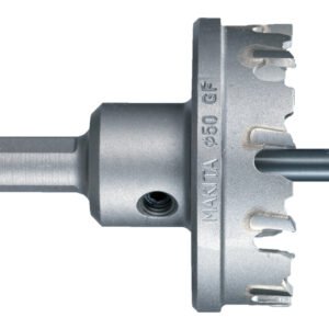 Broca TCT de Corona 10 X 50 Mm, HM Makita B-01046 10X50 Mm Inox perforación fijación acero inoxidable · aluminio