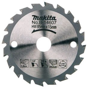Disco Sierra Circular , Standard T C T, 85 X 15 Mm, 20 D Makita B-14607 85X15 Mm corte