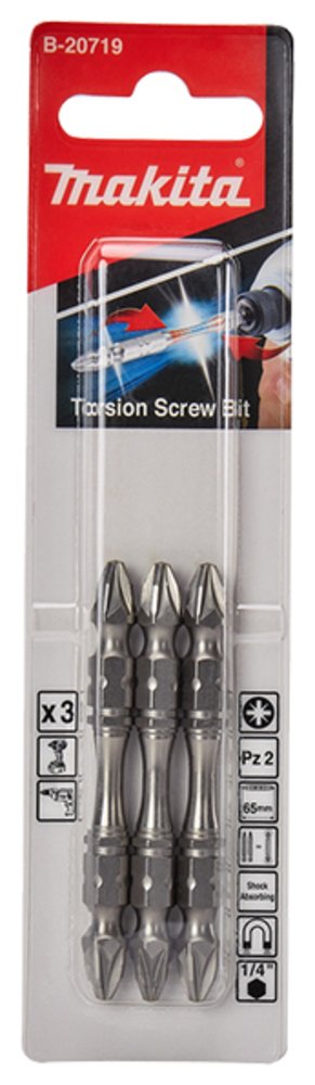Torsionn Punta XT Impact Silver PZ2 X 65 Mm Makita B-20719 perforación fijación