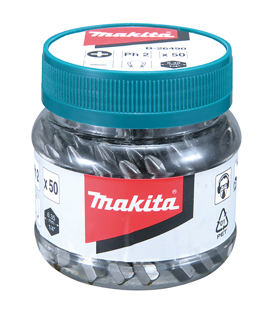Juego de Brocas para Tornillos Makita B-26490 50 Mm perforación fijación