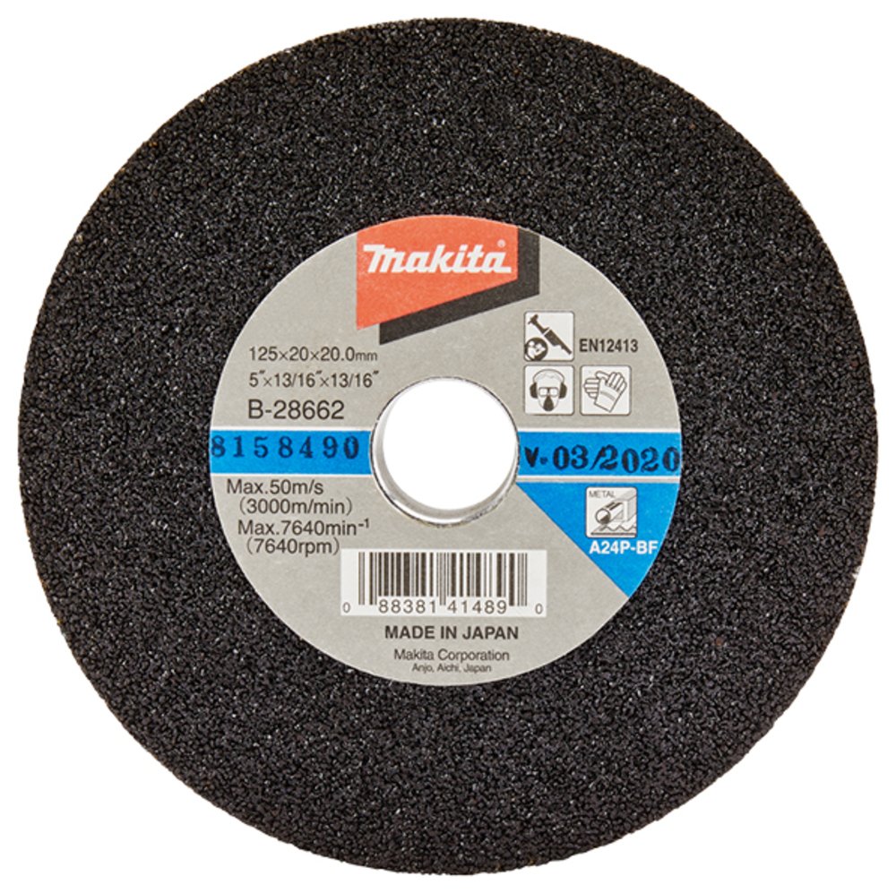 Disco Esmerilador 125 X 20 Mm Makita B-28662 125X20 Mm trabajo metal