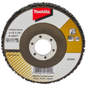Disco de Limpieza Scotch 115 Mm Makita B-28977 115 MM 115X22 Inox trabajo metal acero inoxidable
