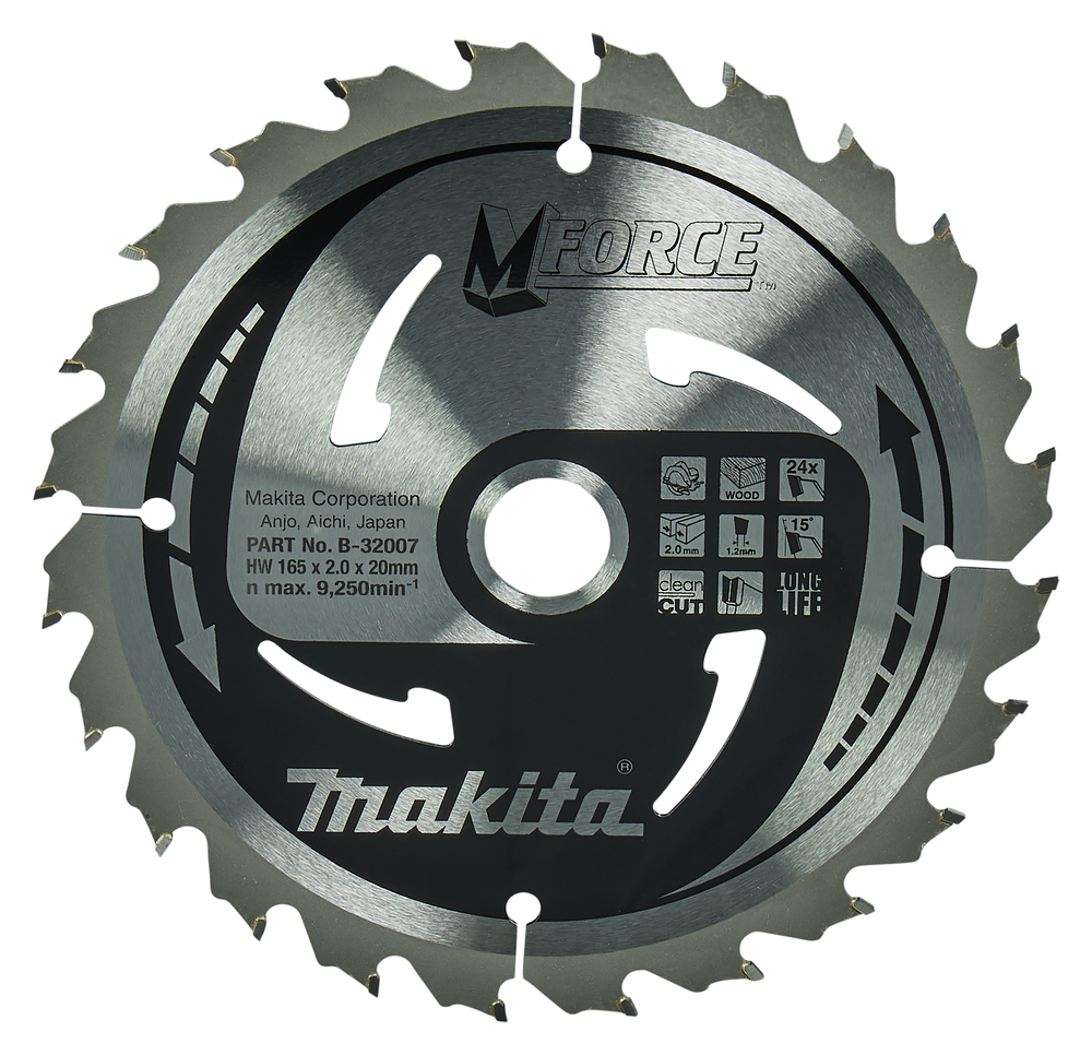 Disco Sierra Circular , 165 X 20 Mm Makita B-32007 165X20 Mm corte